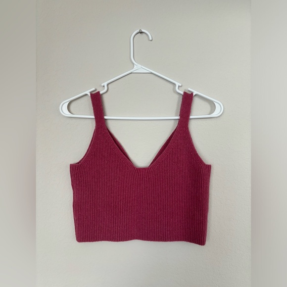 J. Crew Cashmere Blend Cropped Sweater Tank size large - Picture 2 of 5
